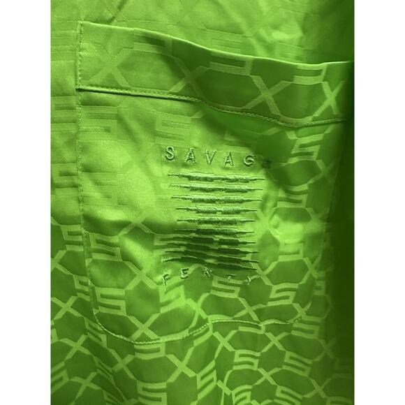 Savage X Fenty Women’s Neon Green Jacquard Robe XXXL READ - Picture 3 of 9